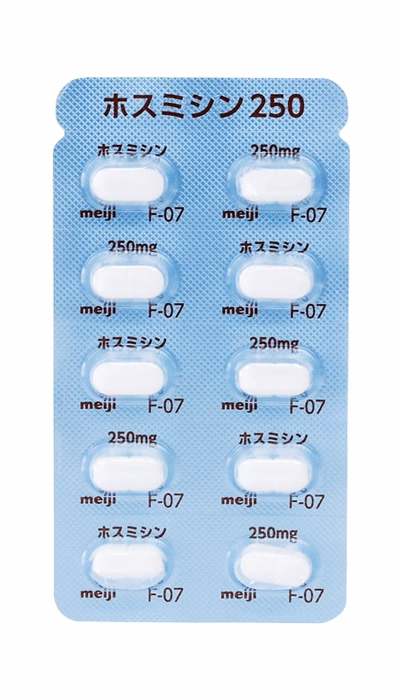 ホスミシン錠250 PTP表